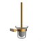 LEMARK Ёршик для унитаза VALDAY подвесной, сталь, стекло, брашированное золото LMA-8121S-BRG