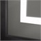 BELBAGNO Kraft Зеркало в алюминиевой раме со встроенным светильником и сенсорным выключателем по периметру рамы, SPC-KRAFT-1400-800-SENS-NERO, 1400x800x32 мм SPC-KRAFT-1400-800-SENS-NERO