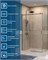 BELBAGNO Soft Close-2 Душевой уголок прямоугольный размер 120x90 см профиль - оружейная сталь / стекло - прозрачное, двери раздвижные SOFT_CLOSE-2-AH-1-120/90-C-GM