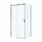 BELBAGNO Soft Close-2 Душевой уголок прямоугольный размер 100x90 см профиль - оружейная сталь / стекло - прозрачное, двери раздвижные SOFT_CLOSE-2-AH-1-100/90-C-GM