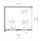 BELBAGNO Soft Close-2 Душевой уголок прямоугольный размер 100x90 см профиль - оружейная сталь / стекло - прозрачное, двери раздвижные SOFT_CLOSE-2-AH-1-100/90-C-GM