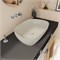 VITRA Раковина чаша Outline Recycled 7993B066-0016 63 x 42 см накладная матовая бежевая антибактериальное покрытие Hygiene 7993B066-0016