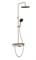 VITRA Душевая система Core Round A4730934EXP с термостатическим смесителем и ручным душем брашированная никель A4730934EXP