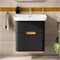 VITRA Тумба с раковиной для ванной Sento 60834 65 см матовая антрацит МДФ 60834