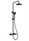 VITRA Душевая система Joy A4729836EXP с термостатическим смесителем и ручным душем матовая черная A4729836EXP