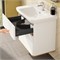 VITRA Тумба с раковиной для ванной Sento 60824 80 см матовая белая МДФ 60824