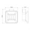 LEMARK Мыльница SMOOTH LINE с держателем, графит 9746018