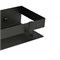 LEMARK Полка для душа прямая 300 мм SHELF LINE из нерж. стали с крючками, черный 9772050
