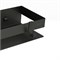 LEMARK Полка для душа прямая 400 мм SHELF LINE из нерж. стали с крючками, черный 9772053