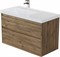 AQUANET Тумба с раковиной Nova Lite 2.0 100 L 2 ящ. цв. дуб рустикальный AQUANET-365908