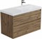 AQUANET Тумба с раковиной Nova Lite 2.0 100 R 2 ящ. цв. дуб рустикальный AQUANET-365913
