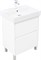 AQUANET Тумба с раковиной Nova Lite 2.0 60 напольная цв. белый глянец AQUANET-348190
