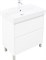 AQUANET Тумба с раковиной Nova Lite 2.0 75 напольная цв. белый глянец AQUANET-348195