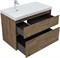 AQUANET Тумба с раковиной Nova Lite 2.0 90 L 2 ящ. цв. дуб рустикальный AQUANET-365923