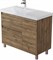 AQUANET Тумба с раковиной Nova Lite 2.0 90 L напольная цв. дуб рустикальный AQUANET-365925