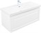 AQUANET Тумба с раковиной Агата 110 белый сатин AQUANET-377656