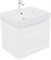AQUANET Тумба с раковиной Агата 60 1 ящ. цв. белый сатин AQUANET-348184
