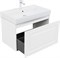 AQUANET Тумба с раковиной Агата 75 1 ящ. цв. белый сатин AQUANET-348186