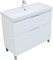 AQUANET Тумба с раковиной Алвита new 100 (Flash) напольная 2 ящ. цв. белый матовый AQUANET-345681