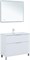 AQUANET Тумба с раковиной Алвита new 100 (Flat) напольная 2 ящ. цв. белый матовый AQUANET-345671