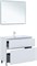 AQUANET Тумба с раковиной Алвита new 100 (Flat) напольная 2 ящ. цв. белый матовый AQUANET-345671