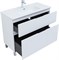 AQUANET Тумба с раковиной Алвита new 100 (Flat) напольная 2 ящ. цв. белый матовый AQUANET-345671