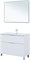 AQUANET Тумба с раковиной Алвита new 100 (Flat) напольная 2 ящ. цв. белый матовый AQUANET-345671