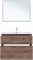 AQUANET Тумба с раковиной Алвита new 100 (Flat) напольная 2 ящ. цв.дуб веллингтон табак AQUANET-345672