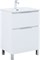 AQUANET Тумба с раковиной Алвита new 60 (Flat) напольная 2 ящ. цв. белый матовый AQUANET-345675