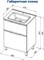 AQUANET Тумба с раковиной Алвита new 60 (Flat) напольная 2 ящ. цв. белый матовый AQUANET-345675