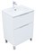 AQUANET Тумба с раковиной Алвита new 60 (Flat) напольная 2 ящ. цв. белый матовый AQUANET-345675