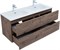 AQUANET Тумба с раковиной Алвита new 60 2 ящ. цв.дуб веллингтон табак AQUANET-335685