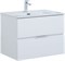 AQUANET Тумба с раковиной Алвита new 70 2 ящ. цв.белый матовый AQUANET-306154