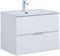 AQUANET Тумба с раковиной Алвита new 70 2 ящ. цв.белый матовый AQUANET-306154