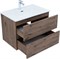AQUANET Тумба с раковиной Алвита new 70 2 ящ. цв.дуб веллингтон табак AQUANET-335686