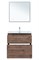 AQUANET Тумба с раковиной Алвита new 80 (Flat) напольная 2 ящ. цв.дуб веллингтон табак AQUANET-345680