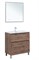 AQUANET Тумба с раковиной Алвита new 80 (Flat) напольная 2 ящ. цв.дуб веллингтон табак AQUANET-345680
