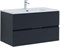AQUANET Тумба с раковиной Алвита new 90 2 ящ. цв.антрацит AQUANET-306164
