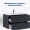 AQUANET Тумба с раковиной Алвита new 90 2 ящ. цв.антрацит AQUANET-306164