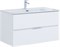 AQUANET Тумба с раковиной Алвита new 90 2 ящ. цв.белый матовый AQUANET-306165
