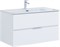 AQUANET Тумба с раковиной Алвита new 90 2 ящ. цв.белый матовый AQUANET-306165