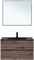 AQUANET Тумба с раковиной Алвита new 90 2 ящ. цв.дуб веллингтон табак AQUANET-335688
