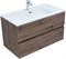 AQUANET Тумба с раковиной Алвита new 90 2 ящ. цв.дуб веллингтон табак AQUANET-335688
