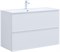 AQUANET Тумба с раковиной Арт 100 цв.белый матовый AQUANET-323564