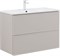 AQUANET Тумба с раковиной Арт 90 цв.бежевый AQUANET-345813