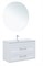 AQUANET Тумба с раковиной Бостон new 100 (Flat) цв.белый сатин, ручки золото AQUANET-347849