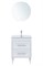 AQUANET Тумба с раковиной Бостон new 60 (Flat) цв.белый сатин AQUANET-345364