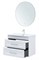 AQUANET Тумба с раковиной Бостон new 80 (Flat) цв.белый сатин AQUANET-345366