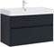 AQUANET Тумба с раковиной Бруклин 100 цв. антрацит матовый AQUANET-312874