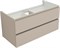 AQUANET Тумба с раковиной Вега 2.0 100 2 ящ. цв.бежевый (раковина Ирис) AQUANET-344756